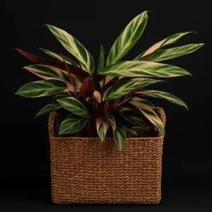 Calathea Triostar en Canasto Palma Seje Box Extra – Mediana
